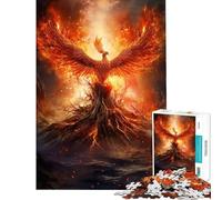 Puzzle da 1000 pezzi per adulti puzzle della resurrezione della fenice gioco rilassante per adulti corsa di velocità manuale ottimo regalo per gli appassionati di videogiochi (dimensioni 38x26cm)