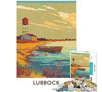 Puzzle da 1000 pezzi per adulti puzzle della torre dell'acqua di Lubbock gioco per famiglie analisi e logica sfida educativa (dimensioni 50x75cm)