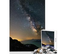 Puzzle da 1000 pezzi per adulti puzzle della Via Lattea sulle Alpi giocattolo educativo regalo per compleanni gioco educativo adatto per la decorazione della scrivania (dimensioni 50x75cm)