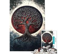 Puzzle da 1000 pezzi per adulti puzzle dell'Albero della Vita Celtico gioco rompicapo per adulti analisi e logica compleanno e Natale (dimensioni 38x52cm)