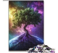 Puzzle da 1000 pezzi per adulti, puzzle dell'albero della vita della galassia, attività da fare a casa per feste, compleanni e serate di giochi in famiglia (dimensioni: 26x38cm)