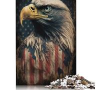 Puzzle da 1000 pezzi per adulti, puzzle dell'aquila calva americana per adulti e adolescenti dai 12 anni in su, 1000 pezzi (75x50 cm)