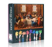 Puzzle da 1000 pezzi per adulti, puzzle dell'ultima cena, Gesù e i dodici apostoli puzzle per adulti, sfida intellettuale, puzzle da 1000 pezzi dimensioni finite 50x70cm