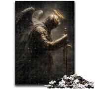Puzzle da 1000 pezzi per adulti, puzzle di angeli guerrieri e cavalieri per adolescenti, ideali come regali per tutta la famiglia dai 14 anni in su (26x38cm)