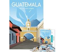 Puzzle da 1000 pezzi per adulti puzzle di Antigua Guatemala gioco educativo sfida gioco pratico antistress regalo divertente (dimensioni 38x26cm)
