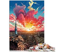 Puzzle da 1000 pezzi per adulti Puzzle di architettura per regali 26x38cm migliorare l'amore tra le coppie per adolescenti da 14 anni