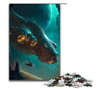 Puzzle da 1000 pezzi per adulti puzzle di astronavi post apocalittiche gioco impegnativo un'opera d'arte adatta a ragazzi dai 14 anni in su 75x50 cm