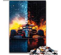 Puzzle da 1000 pezzi per adulti, puzzle di auto sportive su ghiaccio e fuoco, in legno, rompicapo impegnativo per adolescenti, perfetto come decorazione per la casa o come regalo, dimensioni 50X75cm