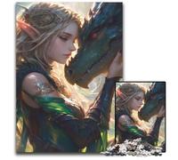 Puzzle da 1000 pezzi per adulti puzzle di Baby Dragon Anime per adulti attività domestiche per feste compleanni e serate di giochi in famiglia 1000 pezzi (75x50 cm)