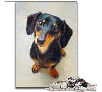 Puzzle da 1000 pezzi per adulti, puzzle di bassotti felici per adulti, 1000 pezzi, vacanze o il compleanno, giocattolo da gioco per feste, 26x38cm