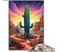 Puzzle da 1000 pezzi per adulti, puzzle di cactus segreti in legno, regalo di Natale, ideale per ufficio, camera da letto, soggiorno, 1000 pezzi(50x75cm)