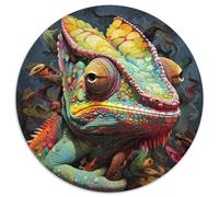 Puzzle da 1000 pezzi per adulti, puzzle di carta a forma di camaleonte, rompicapo fai da te, gioco perfetto per famiglie o regalo decorativo (67,5x67,5 cm)