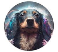 Puzzle da 1000 pezzi per adulti, puzzle di carta con cane bassotto, regalo di Natale per adolescenti, antistress, fantastico per la famiglia (67,5x67,5cm)