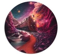 Puzzle da 1000 pezzi per adulti, puzzle di carta con treni spaziali, adolescenti, coppie e amici per compleanni e Natale (dimensioni 67,5x67,5 cm)