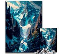 Puzzle da 1000 pezzi per adulti puzzle di carta del Paese delle Meraviglie Invernali regalo perfetto per le feste di Natale Halloween Pasqua Capodanno 1000 pezzi (38x26 cm)