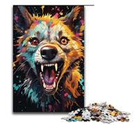 Puzzle da 1000 pezzi per adulti puzzle di carta psichedelica colorata di iene per adulti e bambini strumento antistress 1000 pezzi (38x26 cm)