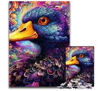 Puzzle da 1000 pezzi per adulti, puzzle di cartone colorato a forma di anatra viola, rompicapo ad alta difficoltà per adolescenti, 26X38CM/10,23x14,96 pollici