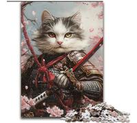 Puzzle da 1000 pezzi per adulti, puzzle di cartone giapponese Ninja Cat 26X38cm per feste, compleanni e serate di giochi in famiglia