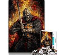 Puzzle da 1000 pezzi per adulti puzzle di cavalieri medievali per adulti regalo divertente e attività per la casa giocattolo per i giorni di pioggia 75x50cm