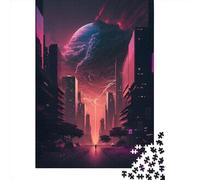 Puzzle da 1000 pezzi per adulti | Puzzle di costruzione di città futuristiche | Puzzle da 1000 pezzi, giochi educativi, decorazioni per la casa, puzzle da 1000 pezzi (75x50 cm)