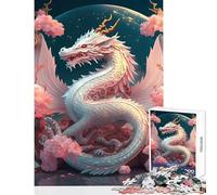 Puzzle da 1000 pezzi per adulti puzzle di cristallo a forma di drago cinese giocattolo decorazione da parete regalo di compleanno gioco per famiglie collezione di artisti belle arti dimensioni 38x26cm