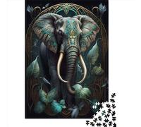 Puzzle da 1000 pezzi per adulti, puzzle di elefanti del mondo immaginario, puzzle di carta per bambini, giocattoli per l'intrattenimento della famiglia, 38x26 cm/1000 pezzi