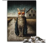 Puzzle da 1000 pezzi per adulti, puzzle di gatti artistici per adulti 26X38cm, regalo perfetto per la festa della mamma, compleanni, Natale