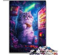 Puzzle da 1000 pezzi per adulti, puzzle di gatti artistici per adulti 26X38cm, rompicapo fai da te impegnativo, gioco perfetto per famiglie o regalo decorativo