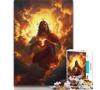 Puzzle da 1000 pezzi per adulti, puzzle di Gesù, giocattoli da gioco. Ogni pezzo è unico. Gioco stimolante e divertente per tutta la famiglia (dimensioni 38x26cm).