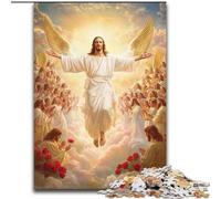 Puzzle da 1000 pezzi per adulti, puzzle di Gesù, ideale per gli innamorati, perfetto regalo di Natale, Capodanno, San Valentino, 50X75CM