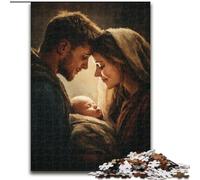 Puzzle da 1000 pezzi per adulti, puzzle di Gesù, ideale per gli innamorati, perfetto regalo di Natale, Capodanno, San Valentino, 50X75CM