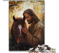 Puzzle da 1000 pezzi per adulti, puzzle di Gesù, impegnativo gioco d'arte fai da te per appassionati, regalo perfetto per rilassarsi 50X75CM