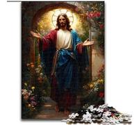 Puzzle da 1000 pezzi per adulti, puzzle di Gesù in legno, rompicapo stimolante per adolescenti, perfetto come decorazione per la casa o come regalo, dimensioni 50X75cm