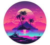Puzzle da 1000 pezzi per adulti, puzzle di isole sulla spiaggia, gioco interattivo per famiglie, regalo artigianale con opere d'arte colorate, 67,5x67,5 cm