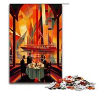 Puzzle da 1000 pezzi per adulti puzzle di lusso vintage a tema yacht per bambini gioco educativo in legno per adulti 75x50 cm