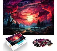 Puzzle da 1000 pezzi, per adulti, puzzle di paesaggio, sofisticato, difficile, migliora la memoria per adolescenti dai 14 anni in su, 26 x 38 cm