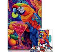 Puzzle da 1000 pezzi per adulti puzzle di pappagalli animali per adolescenti giocattoli avvincenti per la decorazione della casa sfida di intelligenza cerebrale 75x50cm