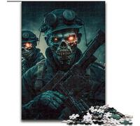 Puzzle da 1000 pezzi per adulti, puzzle di soldati zombi dell'esercito morto, dimensioni 50x75cm, per feste, compleanni e serate di giochi in famiglia.
