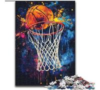 Puzzle da 1000 pezzi per adulti, puzzle di tiro a canestro in legno, gioco interattivo per famiglie, decorazioni fai da te per la casa, stimolante rompicapo, dimensioni regalo 50X75CM