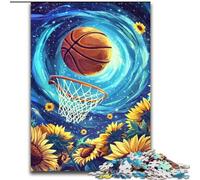 Puzzle da 1000 pezzi per adulti, puzzle di tiro a canestro, realizzati in legno, attività per famiglie, decorazioni fai da te per la casa, regalo per le feste, dimensioni 50X75cm