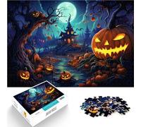 Puzzle da 1000 pezzi per adulti Puzzle educativo ed educativo per la notte dell'orrore di Halloween Staycation Kill Time per adolescenti dai 14 anni e oltre 26 x 38 cm