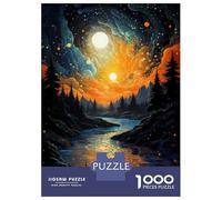 Puzzle Da 1000 Pezzi Per Adulti Puzzle Enchanted Forest River Landscape Puzzle Per Adulti Giochi Rilassanti Analisi E Logica Divertimento A Casa Attività, 52x38cm/1000pcs