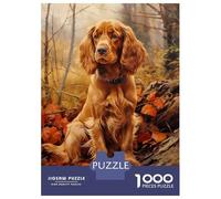 Puzzle Da 1000 Pezzi Per Adulti Puzzle English Cocker Spaniel in Autumn Forest Puzzle Per Adolescenti Giochi Rilassanti Antistress Sfida Da Completare 52x38cm/1000pcs