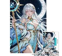 Puzzle da 1000 pezzi per adulti puzzle "Fanciulla Celeste" puzzle per adolescenti giochi rilassanti decorazione per la casa attività divertenti da fare a casa (dimensioni 38x52cm)