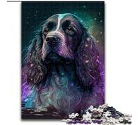 Puzzle da 1000 pezzi per adulti, puzzle fantasy Cocker Spaniel in cartone per adulti, perfetto per adolescenti e famiglie, compleanni (dimensioni 26x38cm)