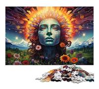 Puzzle da 1000 pezzi per adulti puzzle fantasy con tema il dio dei fiori regali di compleanno per adolescenti dai 14 anni in su 1000 pezzi (75x50 cm)