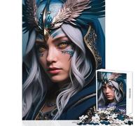 Puzzle da 1000 pezzi per adulti puzzle fantasy donna guerriera giocattoli antistress regali di Babbo Natale segreto gioco educativo adatto per la decorazione del desktop dimensioni 38x52cm