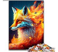 Puzzle da 1000 pezzi per adulti, Puzzle Fantasy Fox per adulti, dimensioni 26x38cm, perfetti per il divertimento in famiglia durante le vacanze