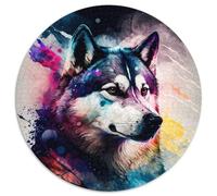 Puzzle da 1000 pezzi per adulti, puzzle fantasy Husky, puzzle difficili per adulti, rompicapo impegnativo - giocattolo rilassante per adolescenti (dimensioni 67,5x67,5 cm)