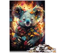 Puzzle da 1000 pezzi per adulti, puzzle fantasy koala colorato, 26 x 38 cm, gioco educativo per compleanno, Natale